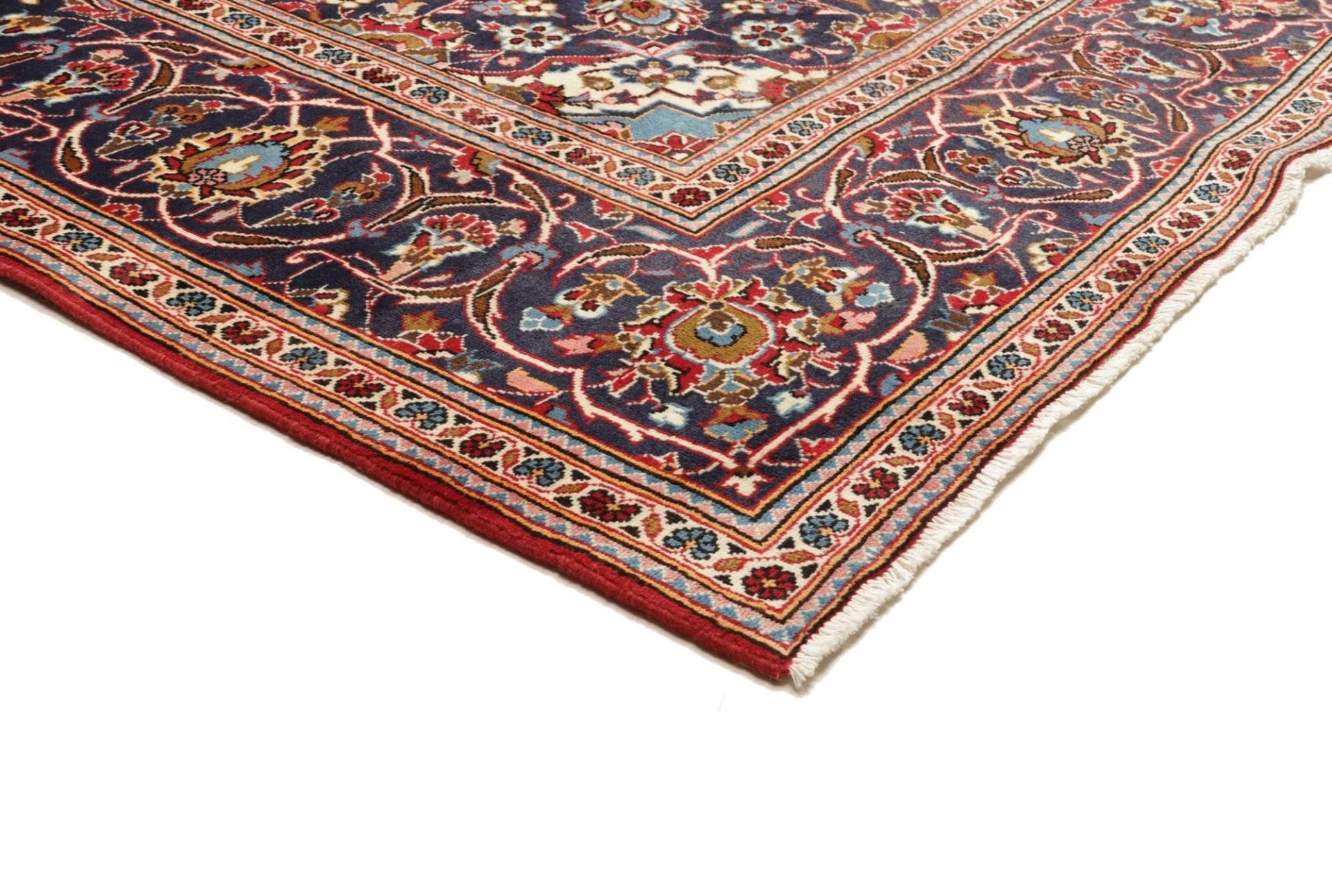 Handgeknüpfter Kashan Perserteppich 245 × 353 cm