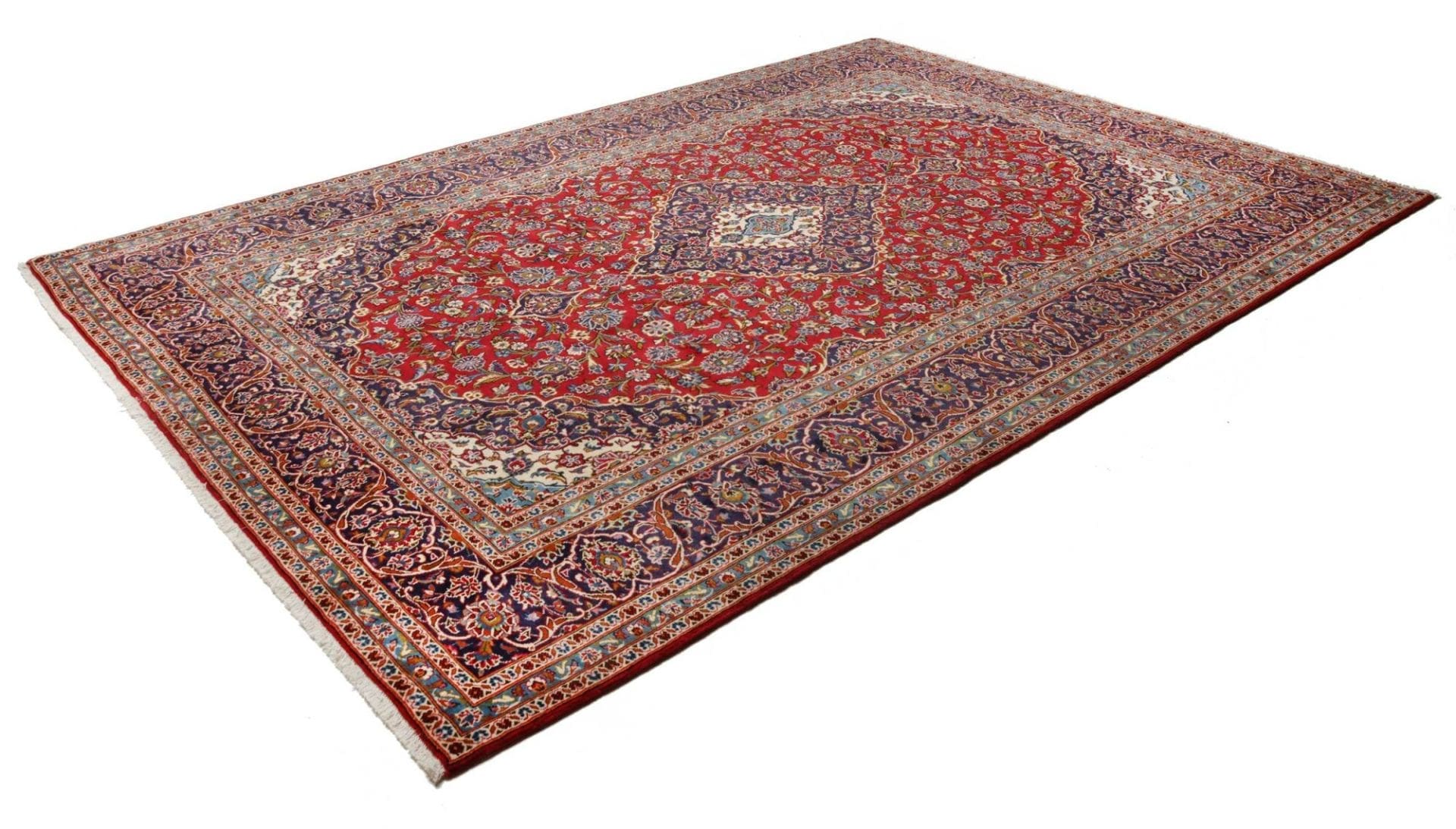 Handgeknüpfter Kashan Perserteppich, 250 × 360 cm, Wolle