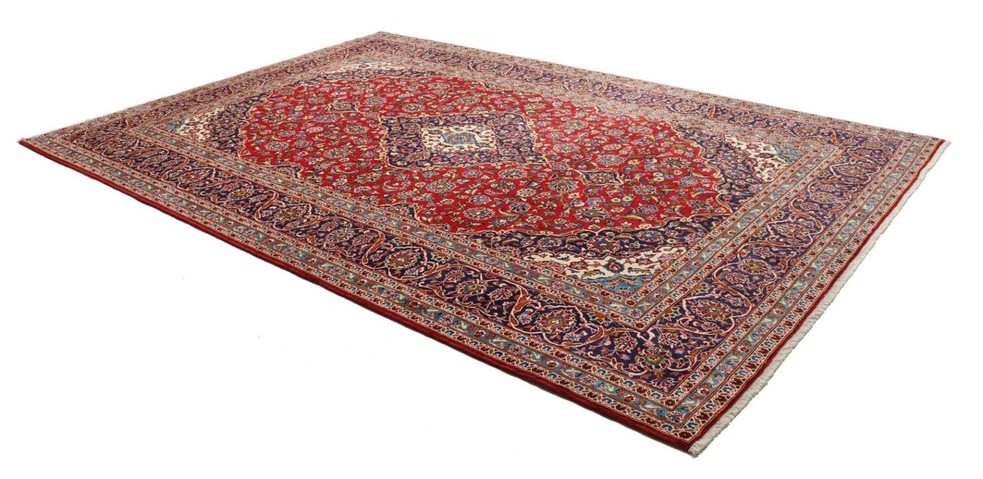 Handgeknüpfter Kashan Perserteppich, 250 × 360 cm, Wolle