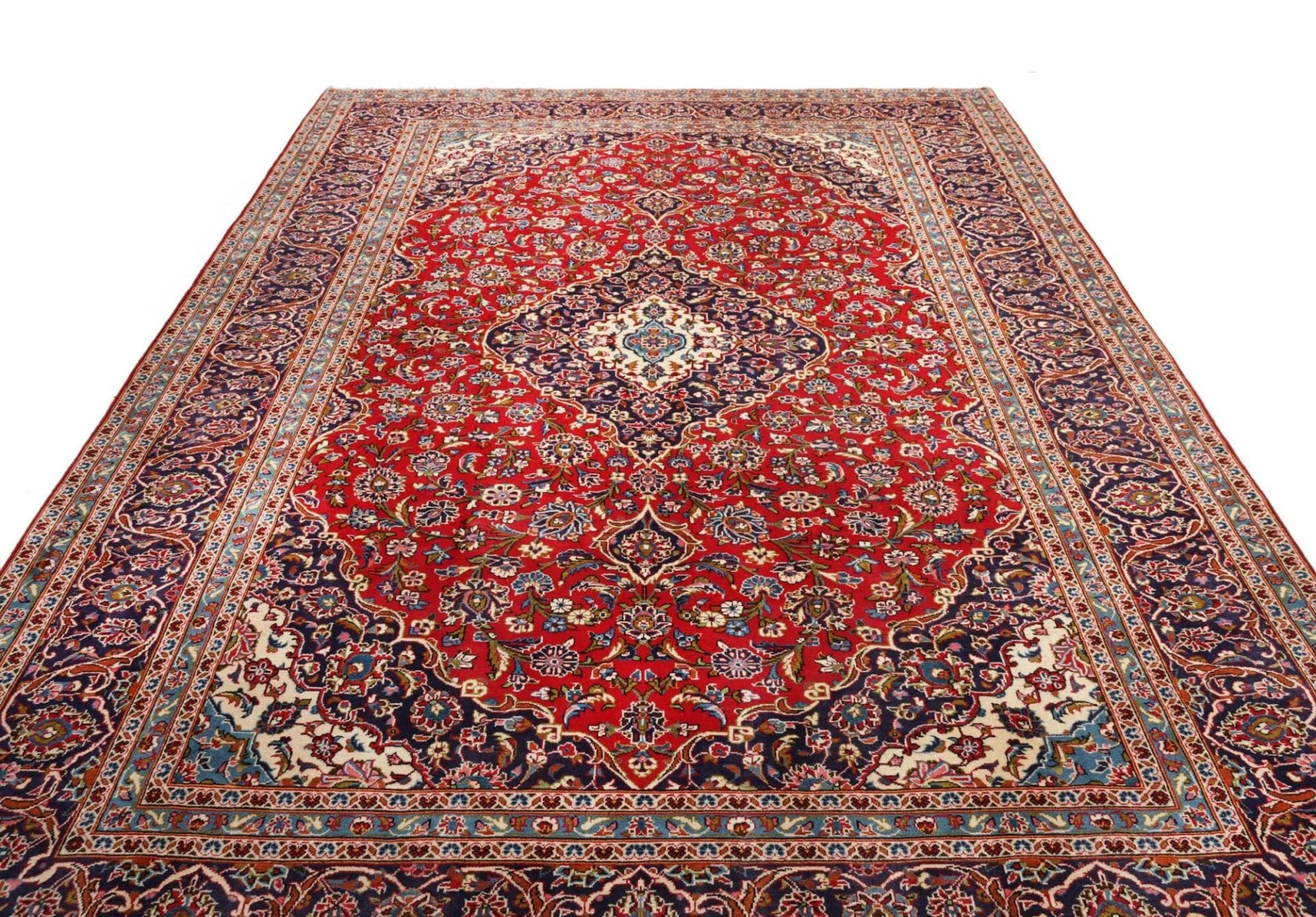 Handgeknüpfter Kashan Perserteppich, 250 × 360 cm, Wolle