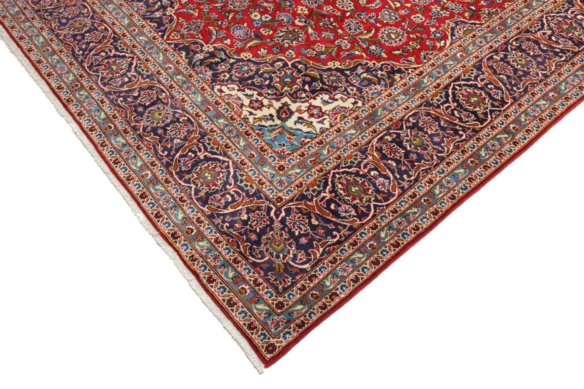 Handgeknüpfter Kashan Perserteppich, 250 × 360 cm, Wolle