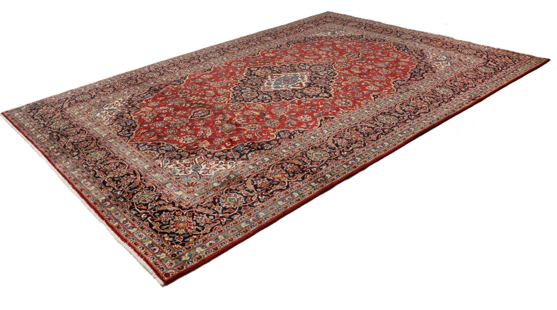 Kashan Perserteppich aus Iran, 251 × 350 cm