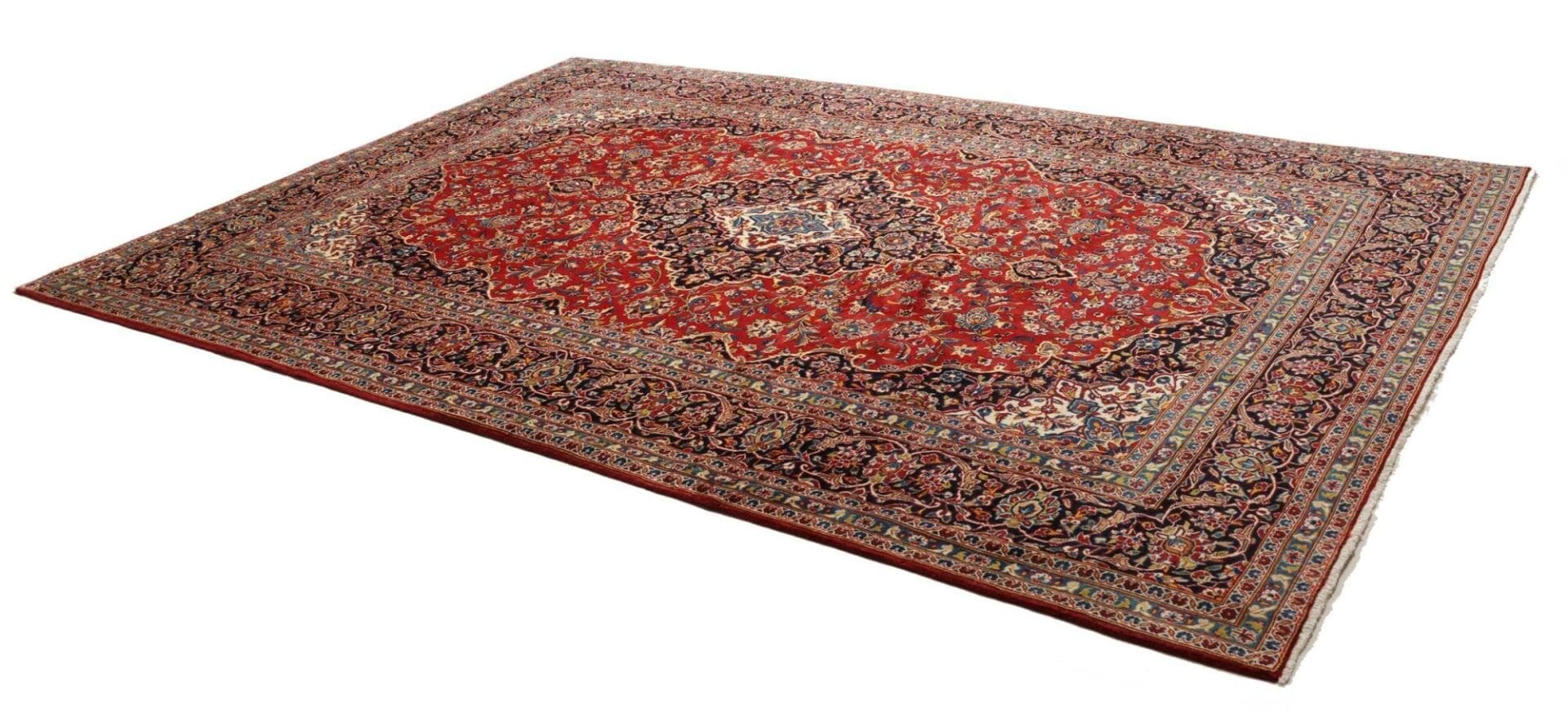 Kashan Perserteppich aus Iran, 251 × 350 cm