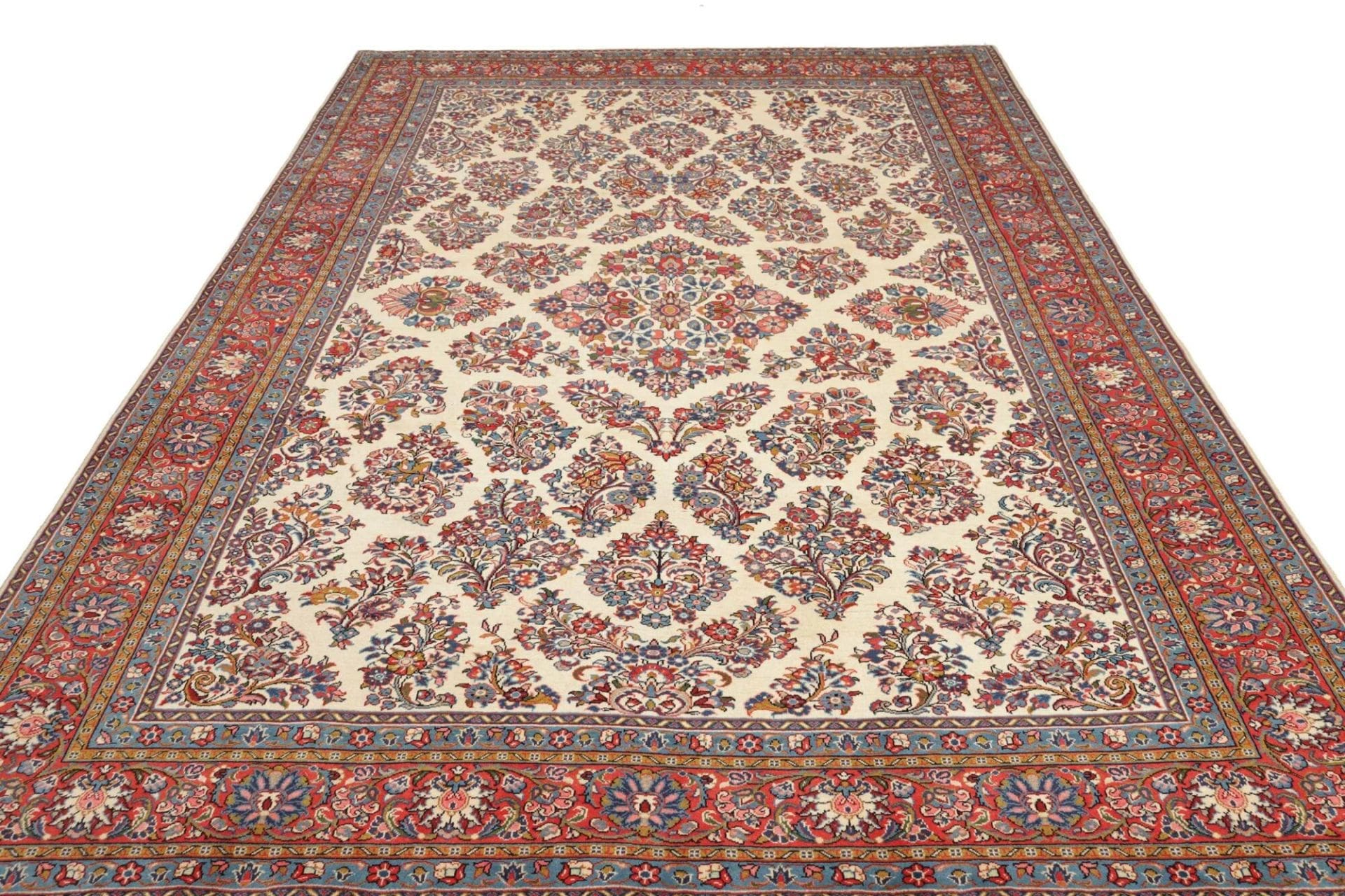 Sarough Farahan Perserteppich 246 × 350 cm aus Wolle, handgeknüpft