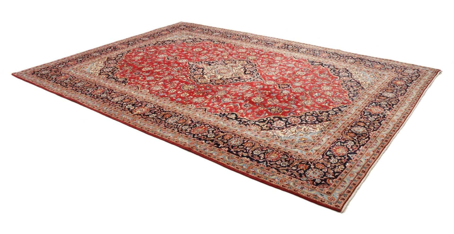 Kashan Perserteppich 259 × 350 cm aus Wolle, handgeknüpft