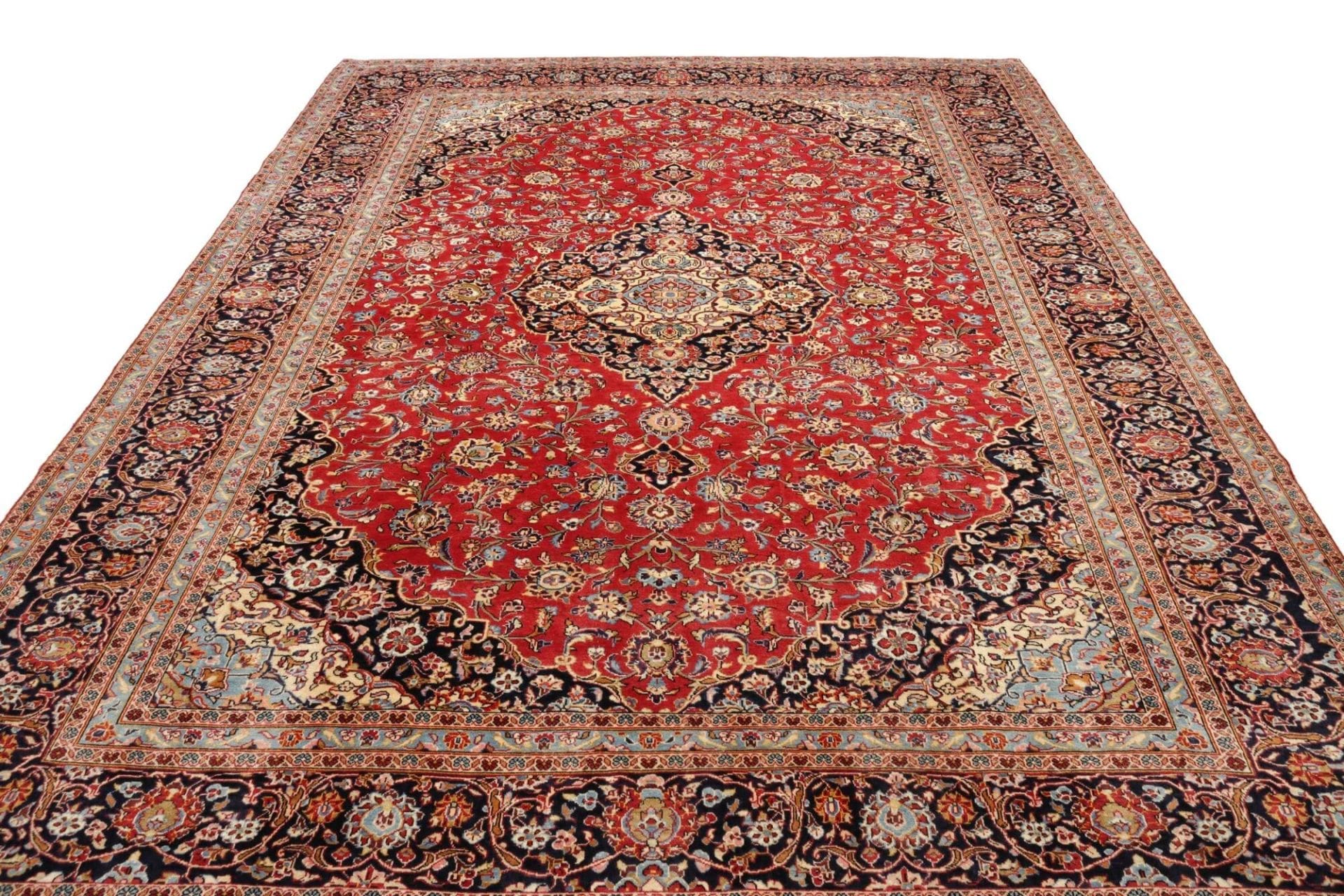 Kashan Perserteppich 259 × 350 cm aus Wolle, handgeknüpft