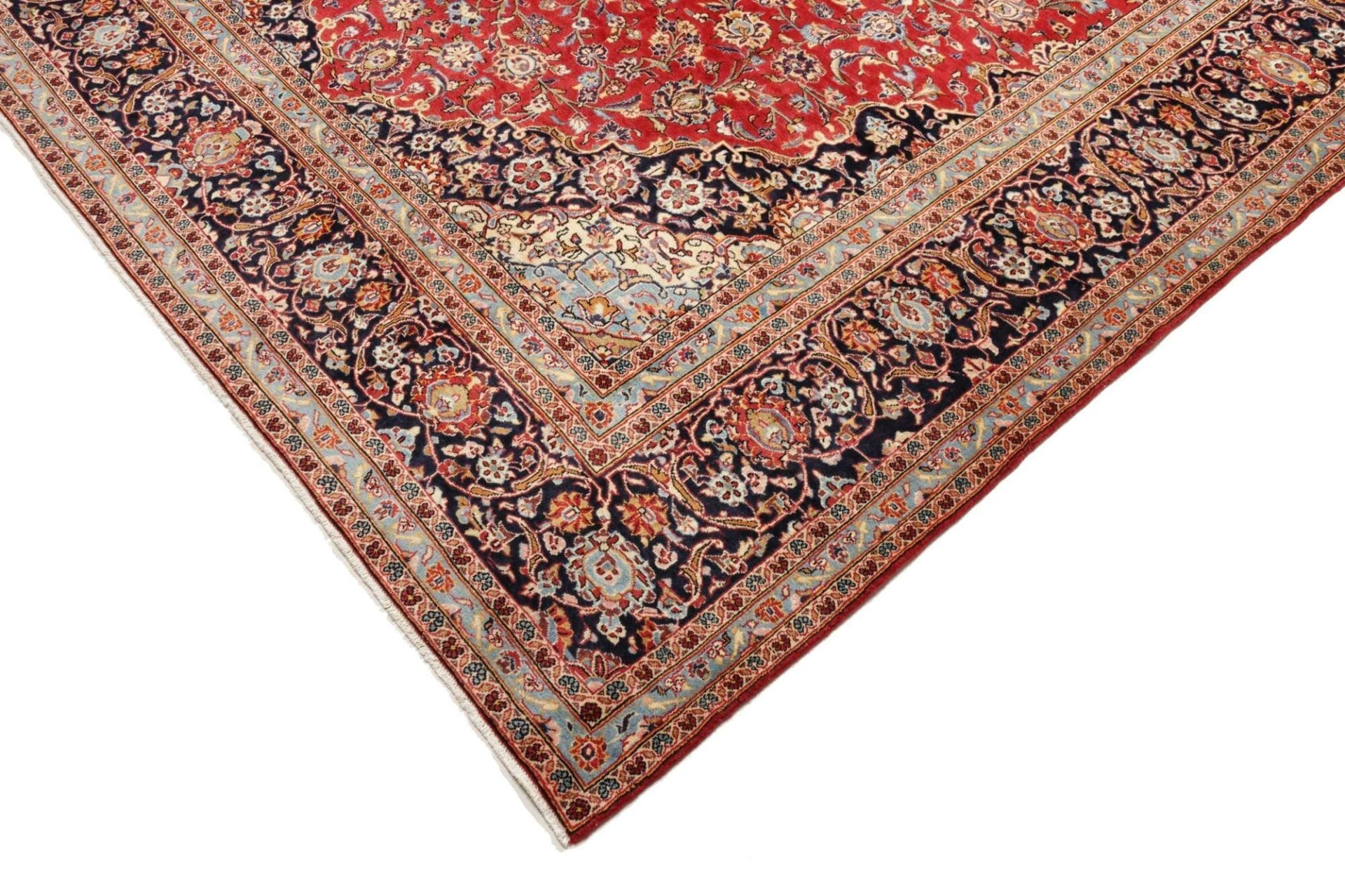 Kashan Perserteppich 259 × 350 cm aus Wolle, handgeknüpft