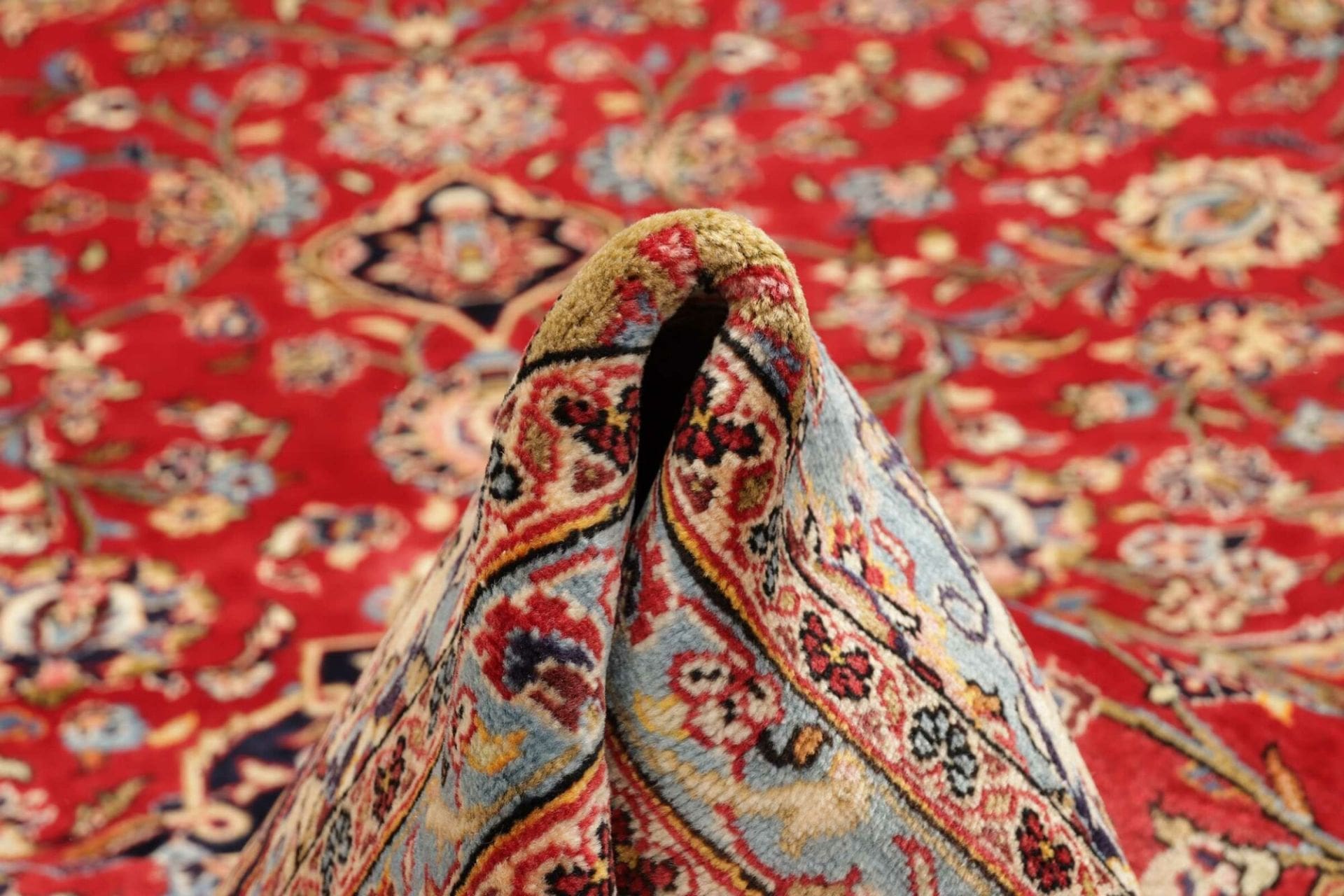 Kashan Perserteppich 259 × 350 cm aus Wolle, handgeknüpft