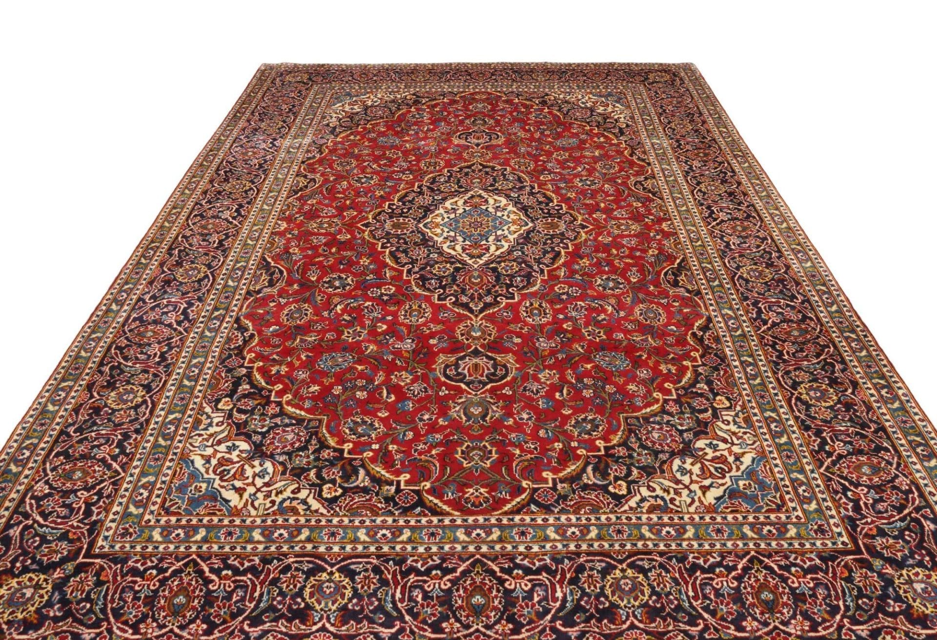Kashan Perserteppich aus Iran, 248 × 370 cm