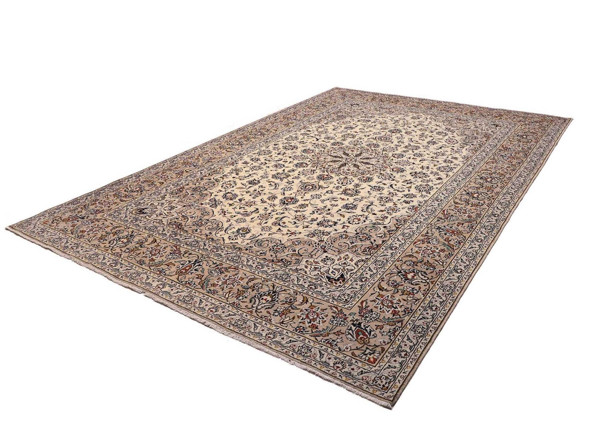 Kashan Perserteppich 248 × 350 cm aus Wolle, handgeknüpft