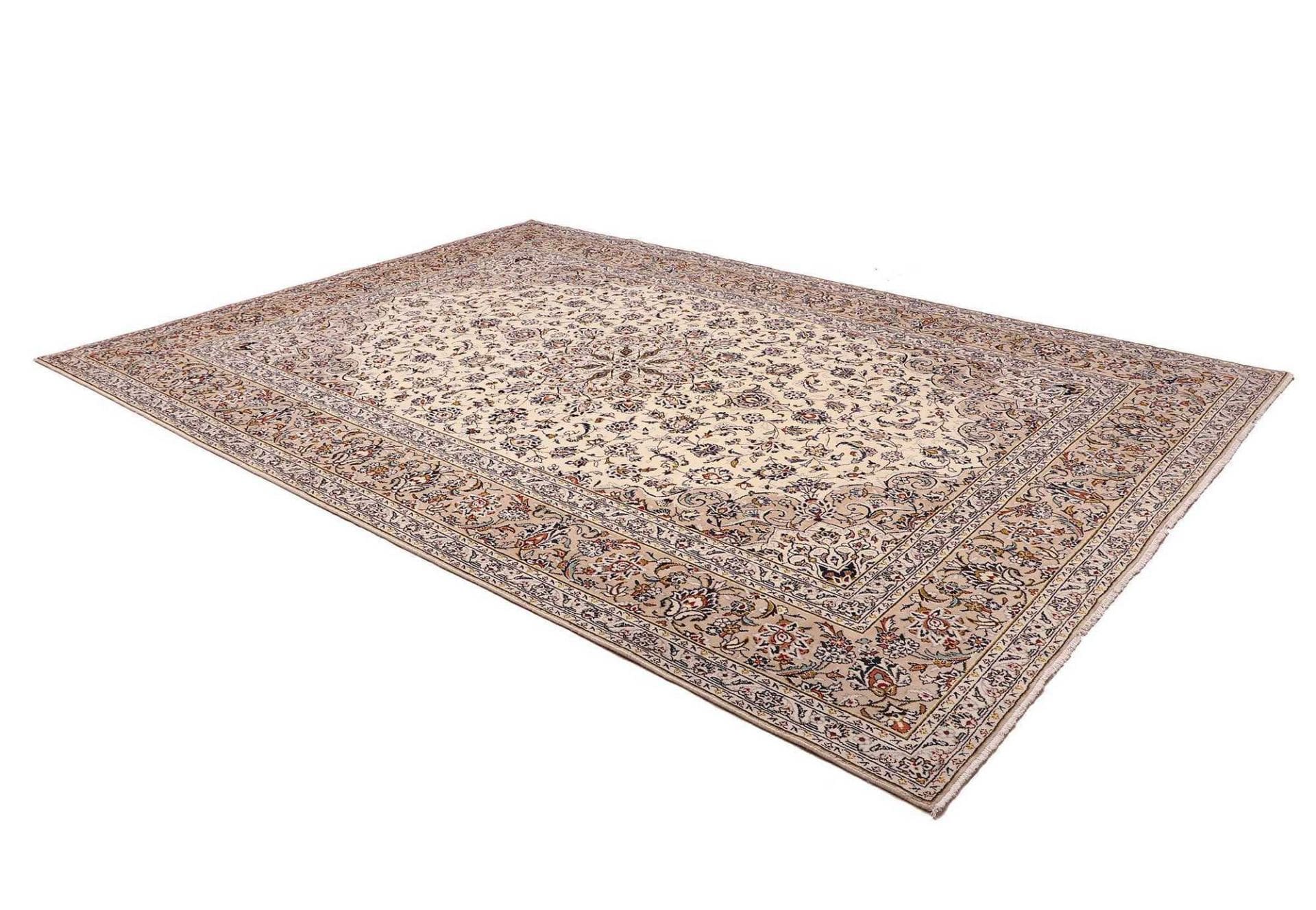 Kashan Perserteppich 248 × 350 cm aus Wolle, handgeknüpft