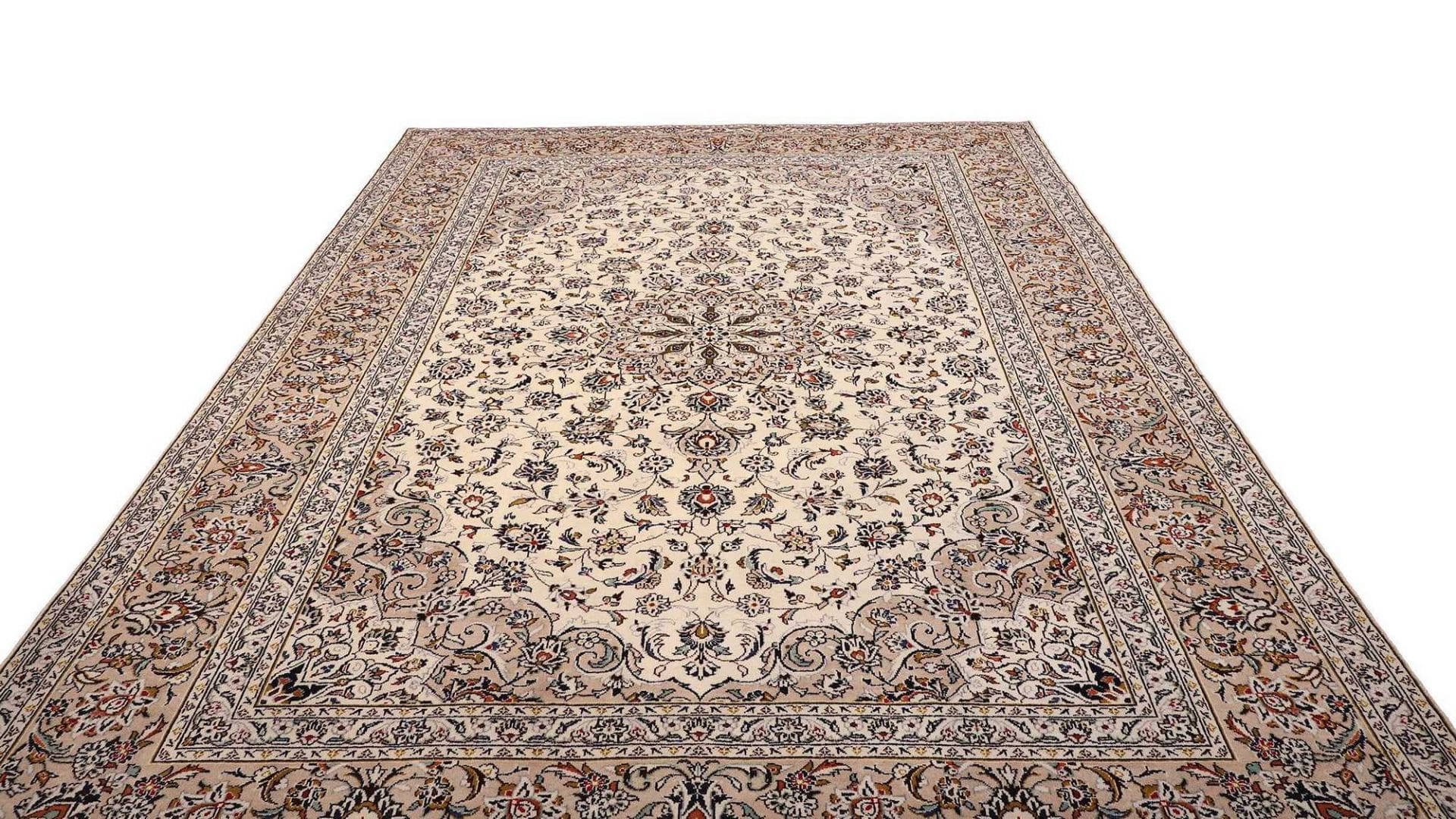 Kashan Perserteppich 248 × 350 cm aus Wolle, handgeknüpft