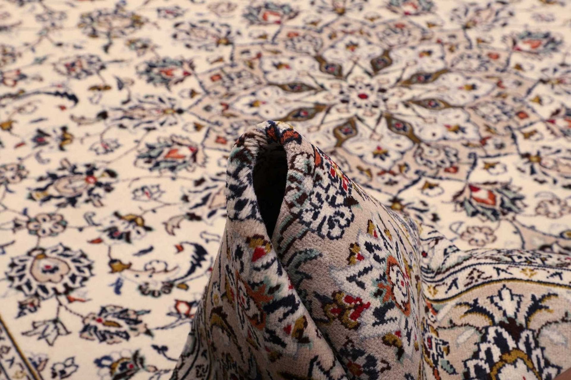 Kashan Perserteppich 248 × 350 cm aus Wolle, handgeknüpft