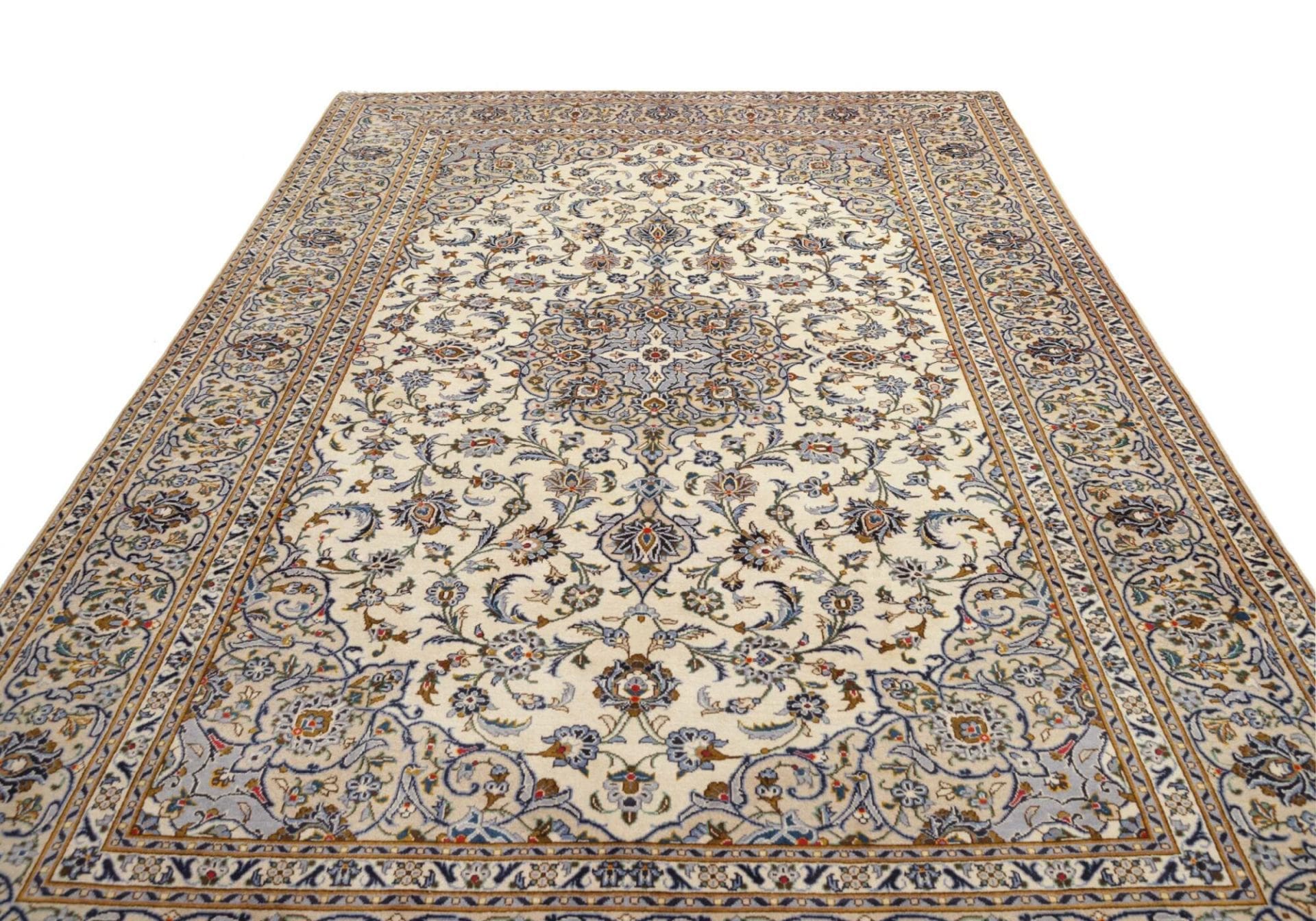 Handgeknüpfter Kashan Perserteppich 247 × 362 cm