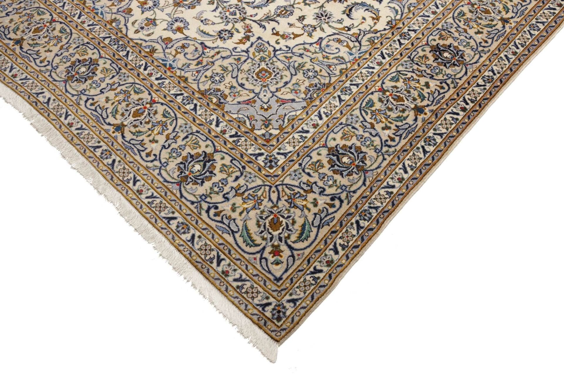 Handgeknüpfter Kashan Perserteppich 247 × 362 cm