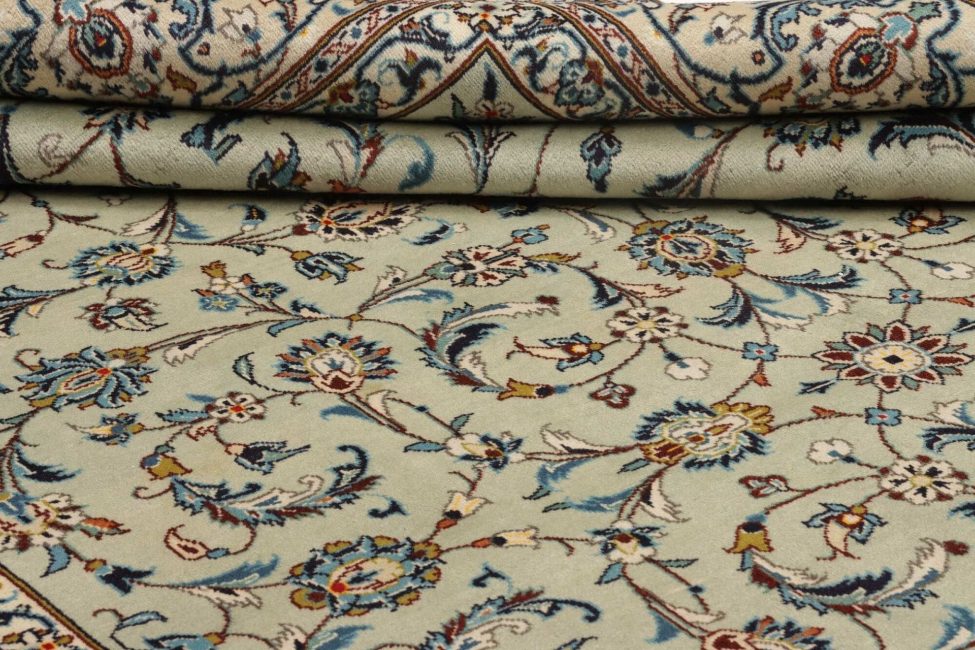 Kashan Perserteppich aus Iran, 246 × 350 cm