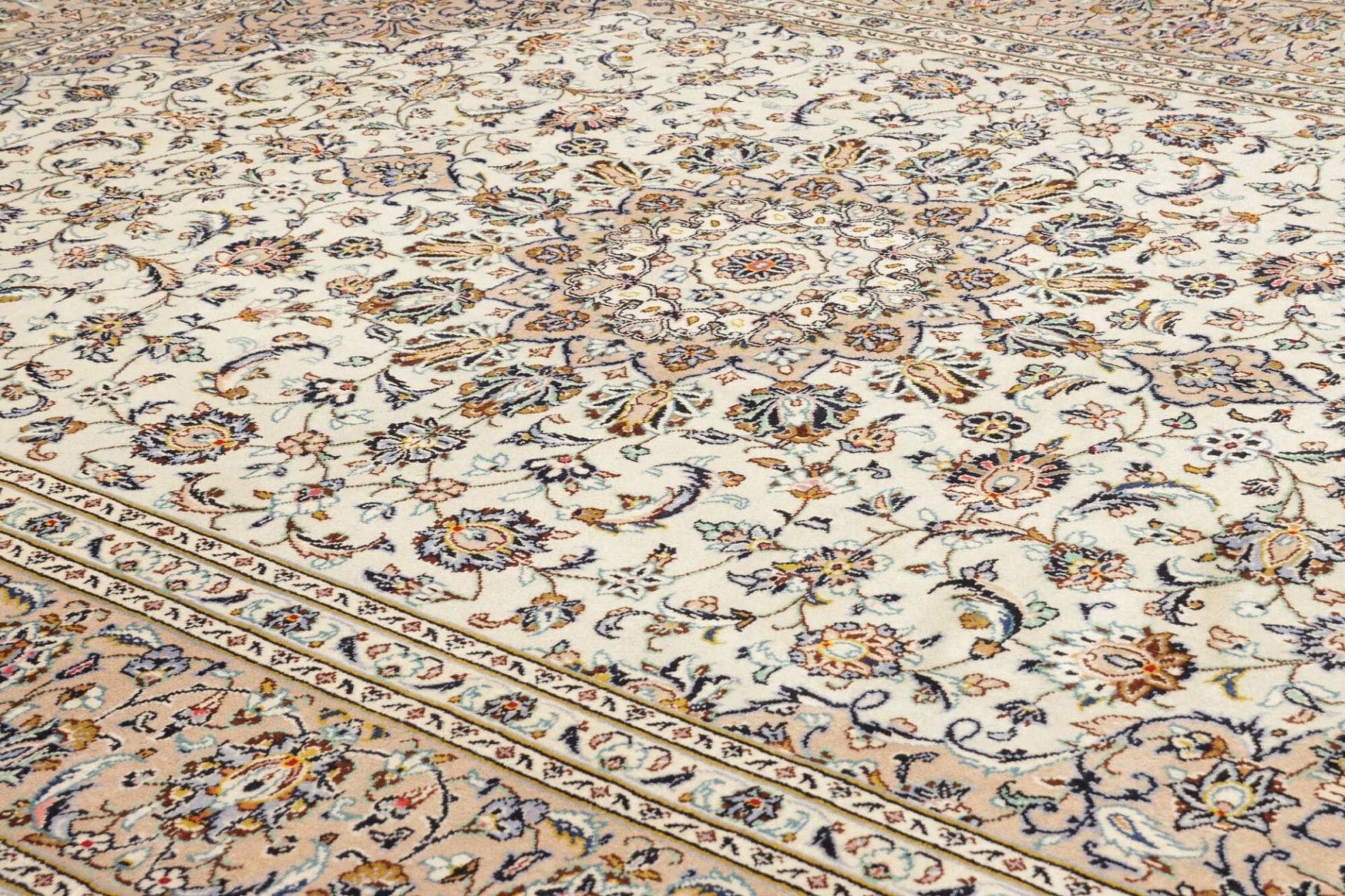 Handgeknüpfter Kashan Perserteppich, 255 × 340 cm, Wolle