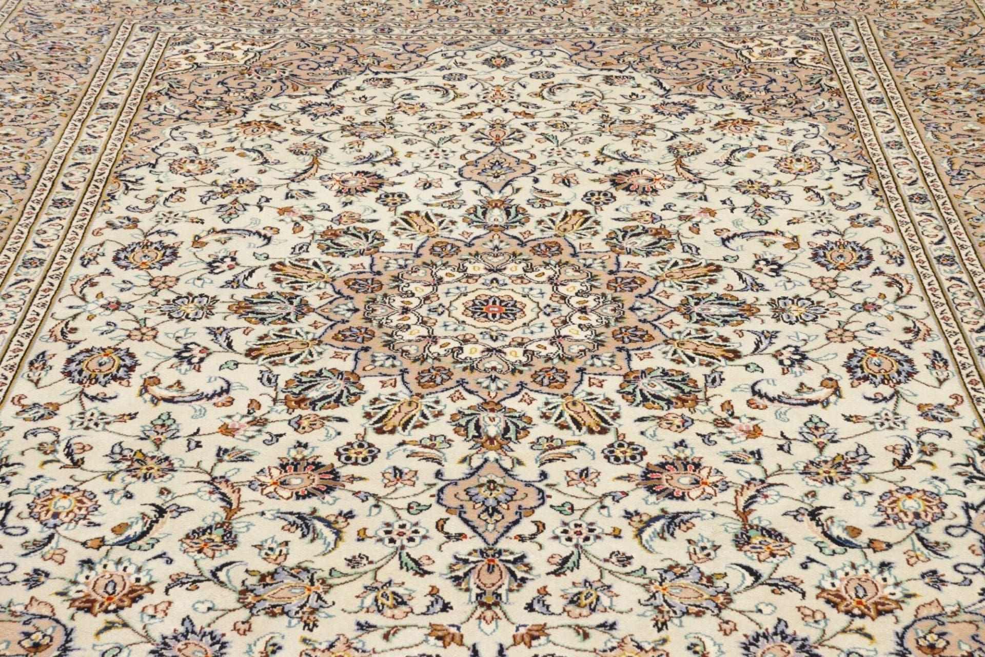 Handgeknüpfter Kashan Perserteppich, 255 × 340 cm, Wolle