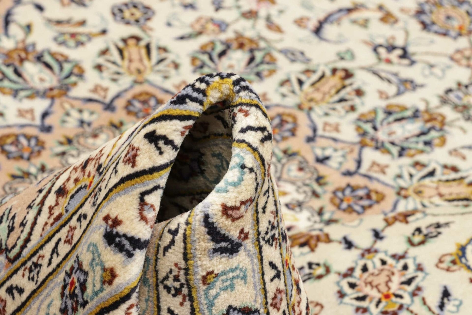 Handgeknüpfter Kashan Perserteppich, 255 × 340 cm, Wolle