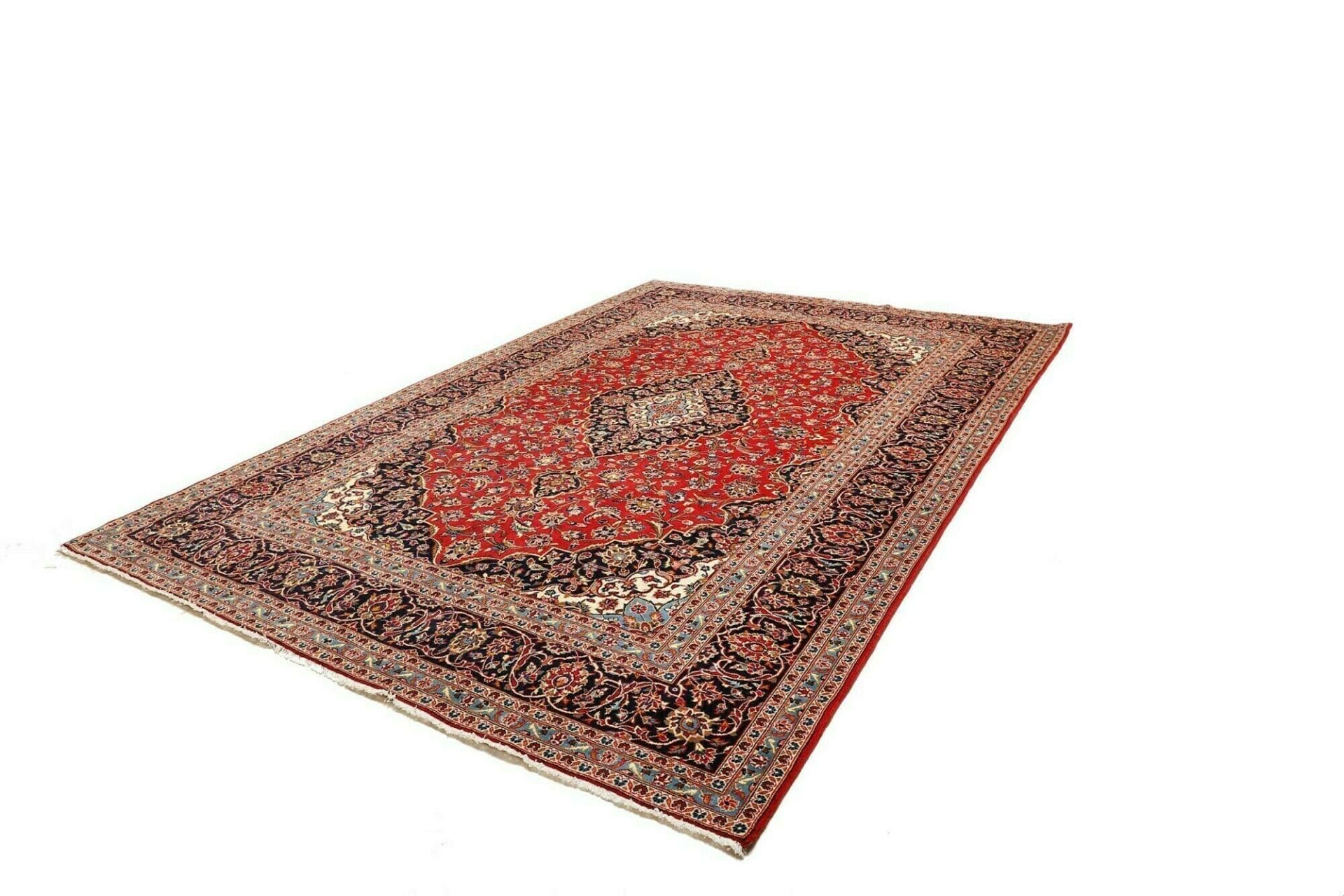 Handgeknüpfter Kashan Perserteppich 248 × 355 cm
