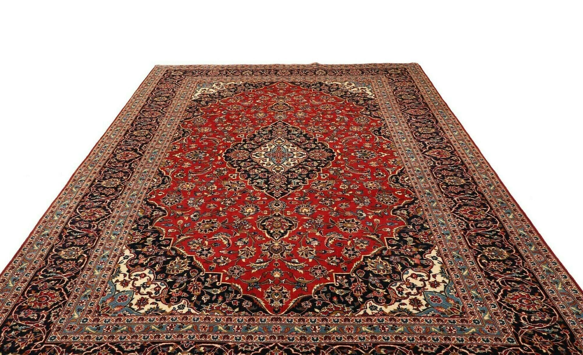 Handgeknüpfter Kashan Perserteppich 248 × 355 cm