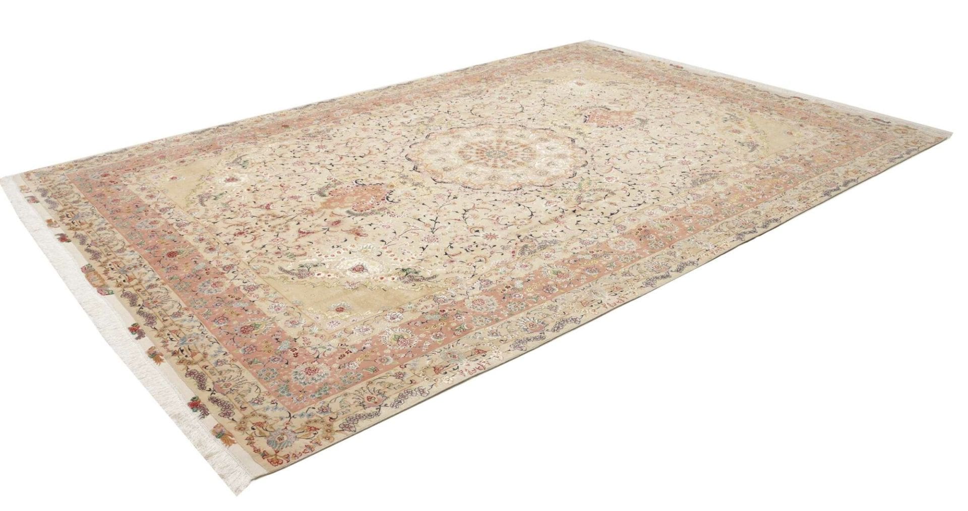Handgeknüpfter Täbriz Perserteppich, 251 × 363 cm, Wolle