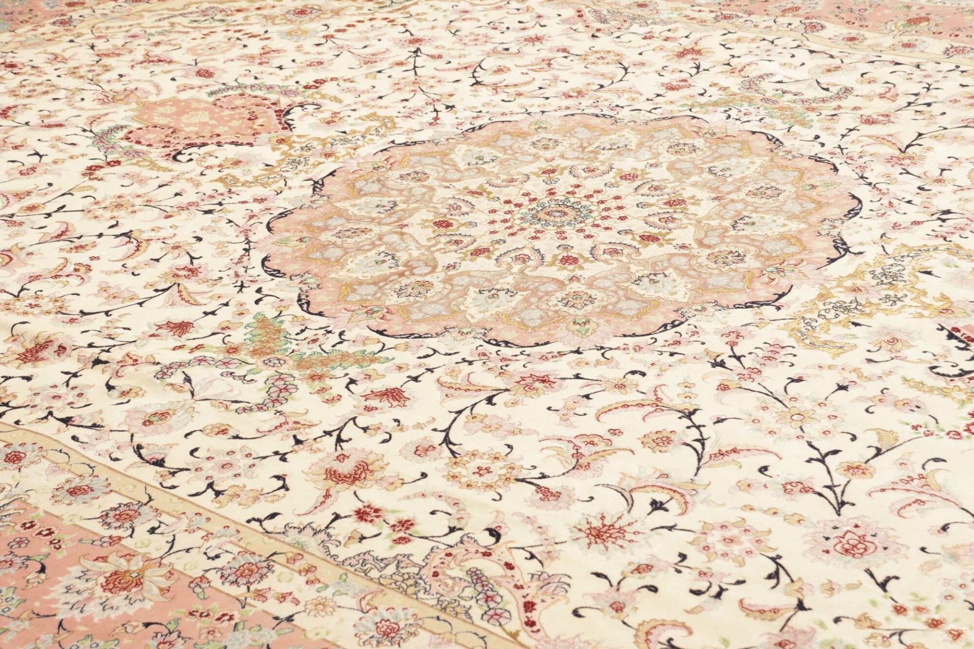 Handgeknüpfter Täbriz Perserteppich, 251 × 363 cm, Wolle