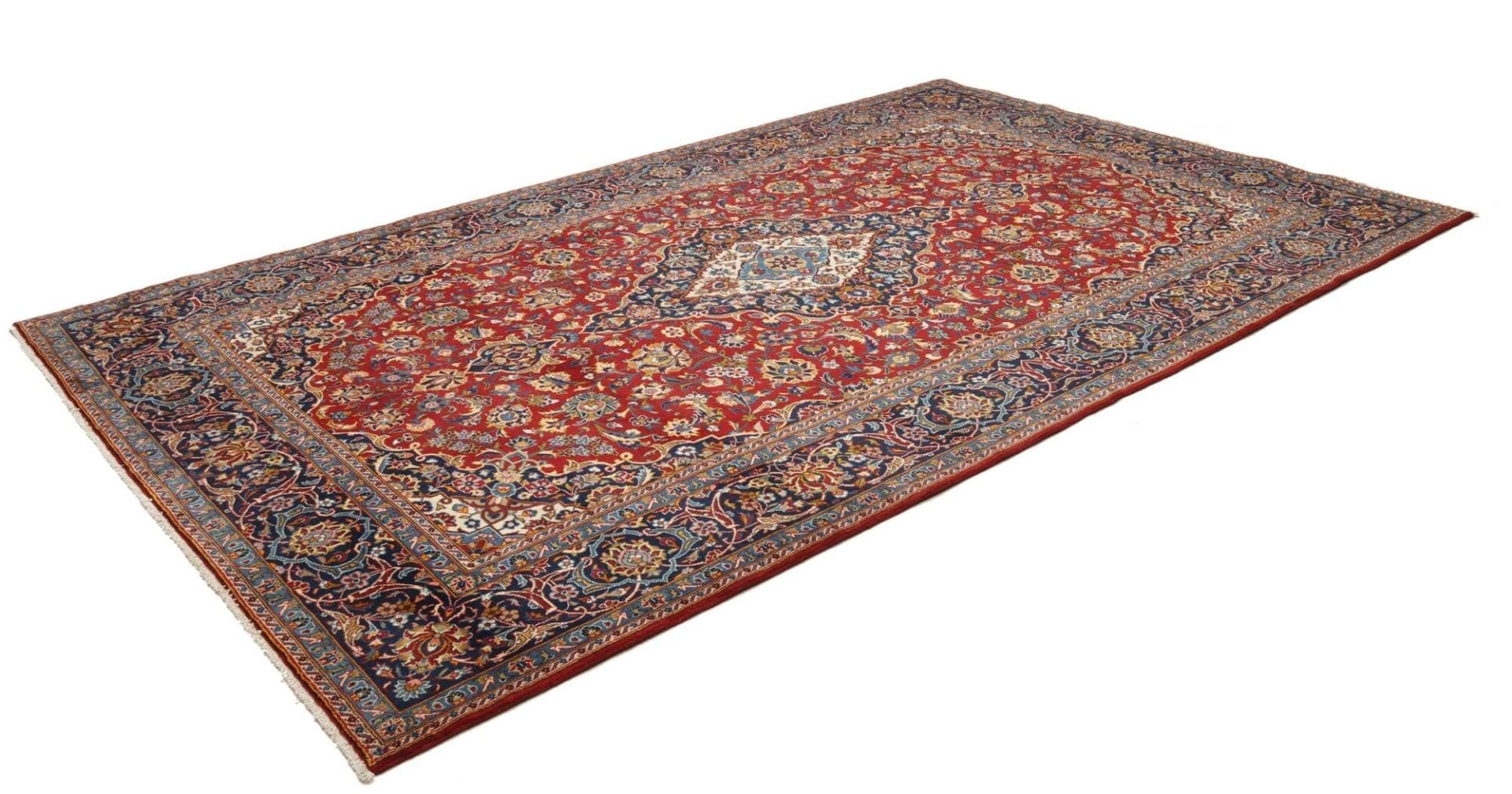 kashan-teppich-233-x-354cm-handgeknupft-wolle-perserteppich-1 Handgeknüpfter Kashan Perserteppich 233 × 354 cm