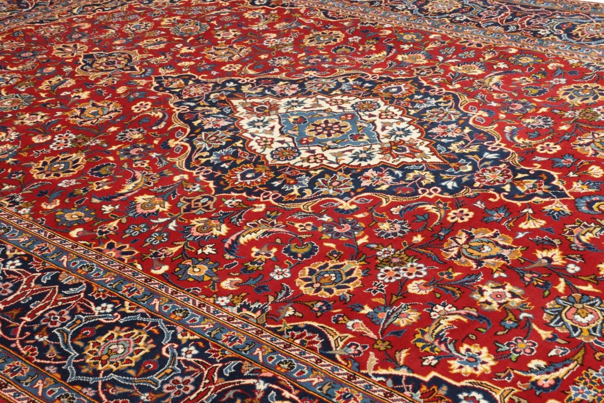 kashan-teppich-233-x-354cm-handgeknupft-wolle-perserteppich-6 Handgeknüpfter Kashan Perserteppich 233 × 354 cm