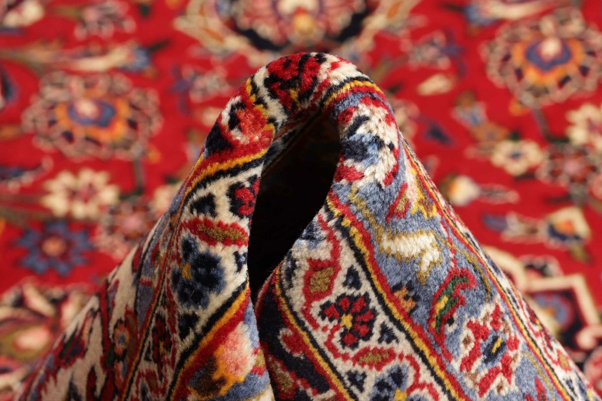 Kashan Perserteppich aus Iran, 248 × 354 cm
