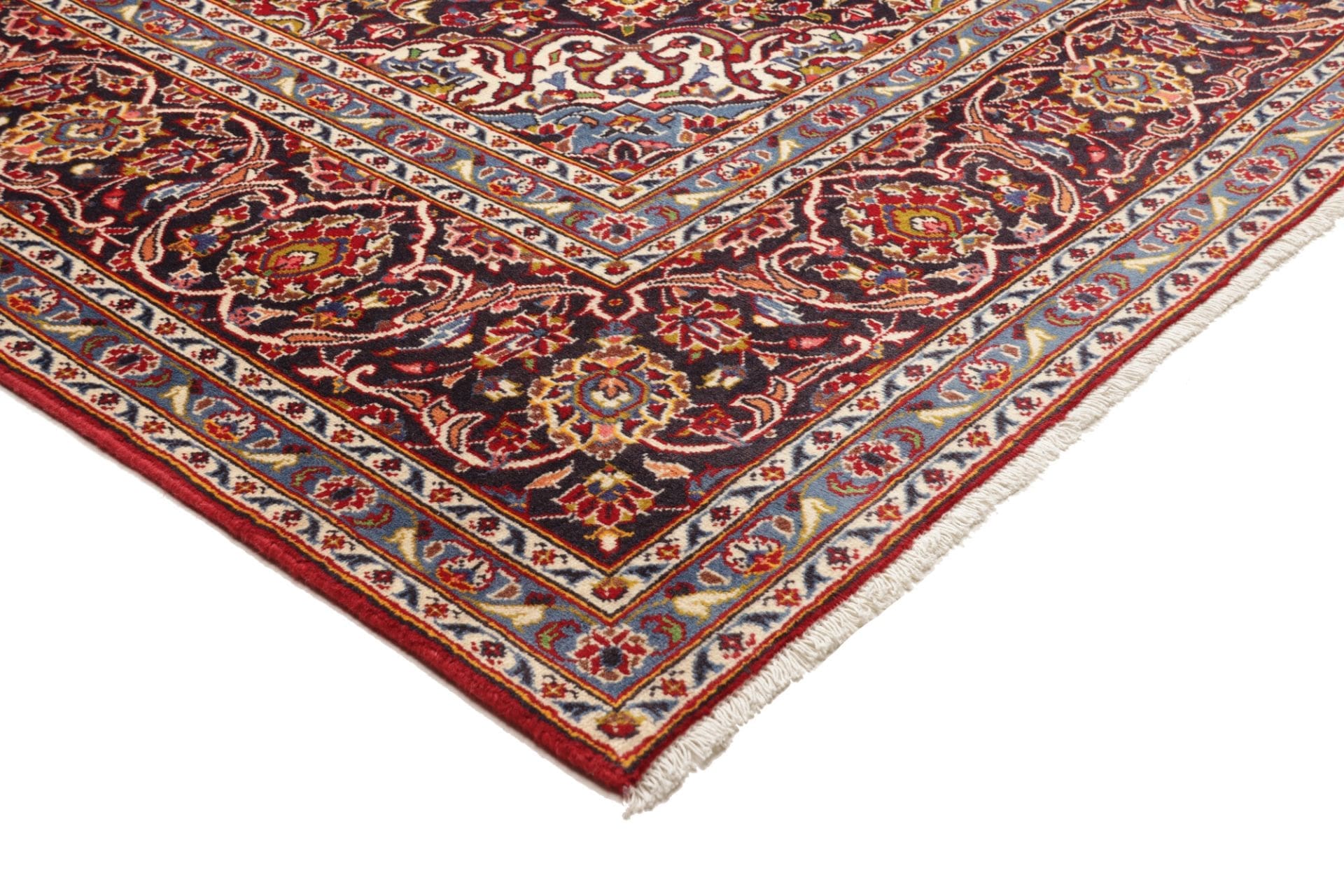 kashan-teppich-243-x-330cm-schurwolle-handgeknupft-perserteppich-4 Kashan Perserteppich 243 × 330 cm aus Wolle, handgeknüpft