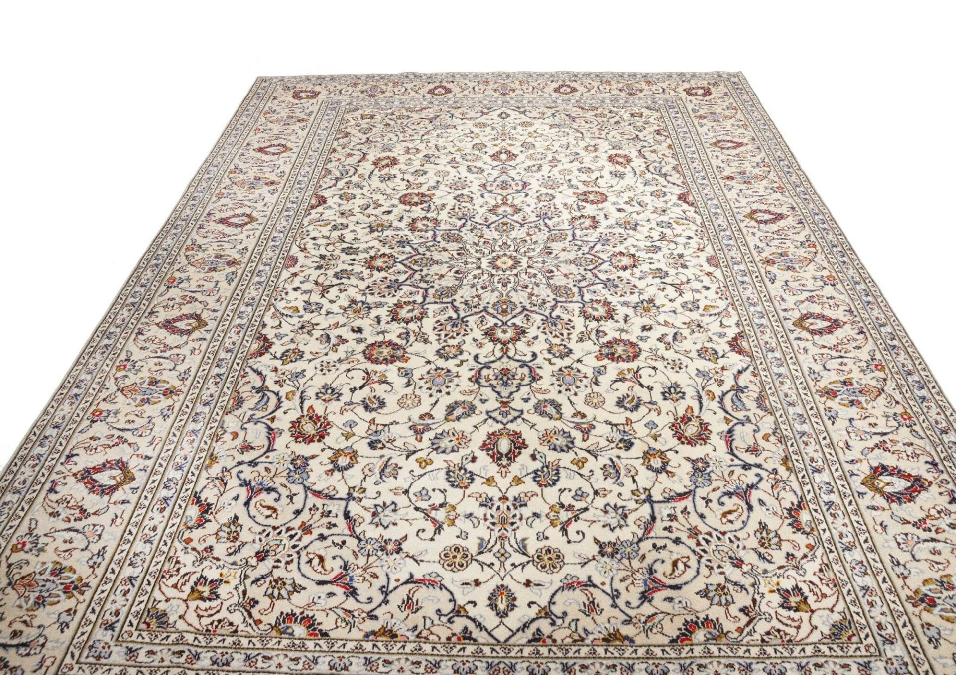 Handgeknüpfter Kashan Perserteppich, 247 × 363 cm, Wolle