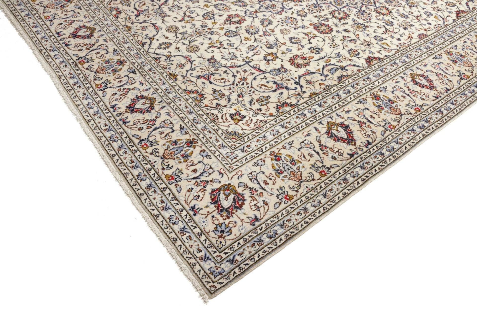 Handgeknüpfter Kashan Perserteppich, 247 × 363 cm, Wolle