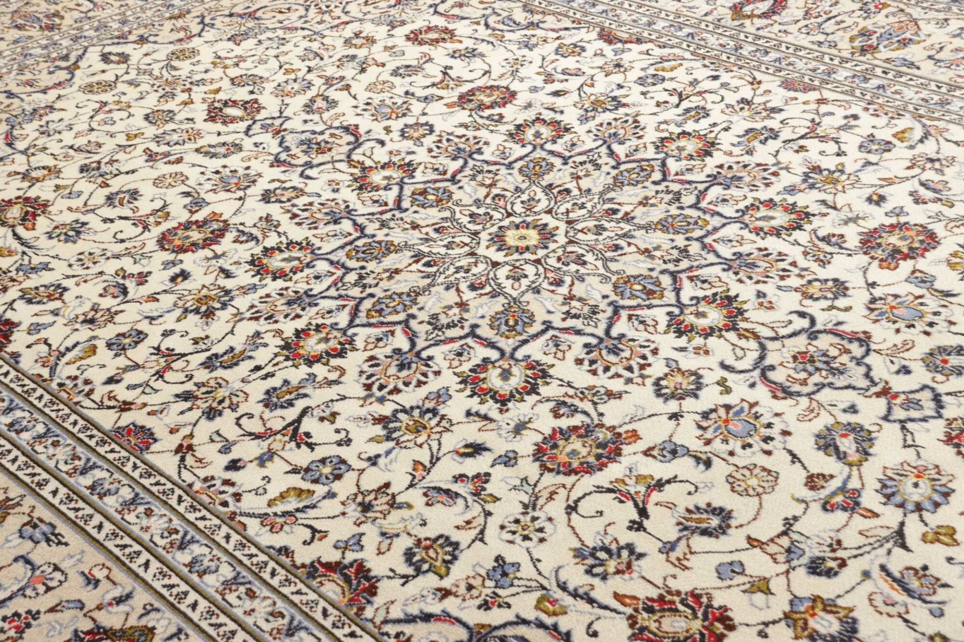 Handgeknüpfter Kashan Perserteppich, 247 × 363 cm, Wolle
