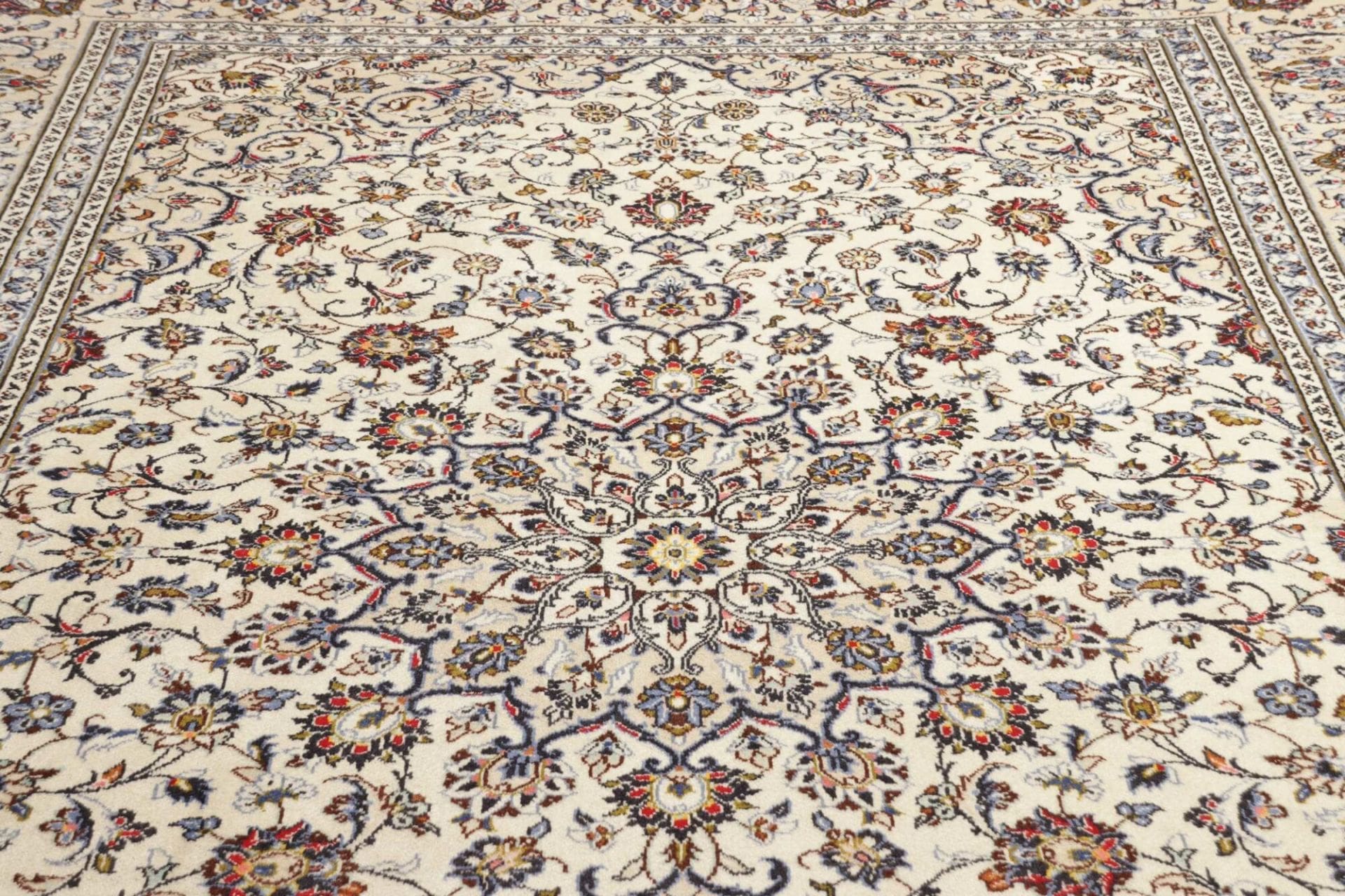 Handgeknüpfter Kashan Perserteppich, 247 × 363 cm, Wolle