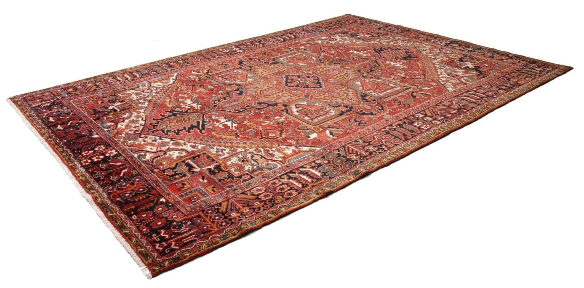 Heriz Perserteppich 249 × 355 cm aus Wolle, handgeknüpft