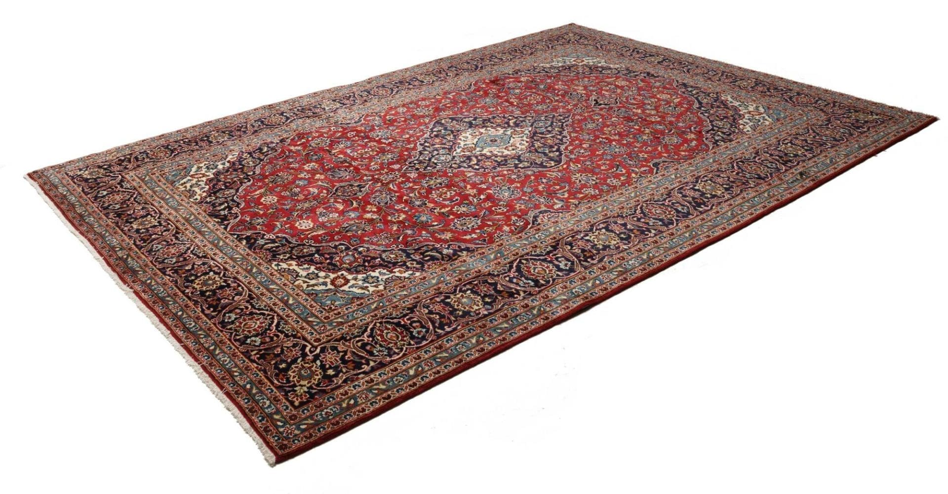 Handgeknüpfter Kashan Perserteppich 256 × 353 cm