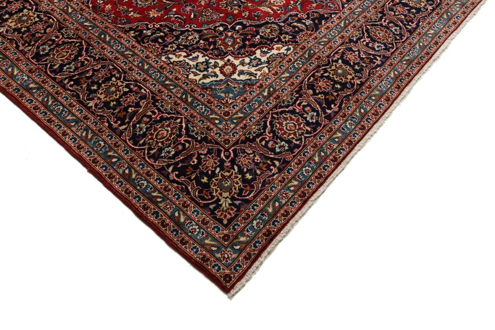 Handgeknüpfter Kashan Perserteppich 256 × 353 cm