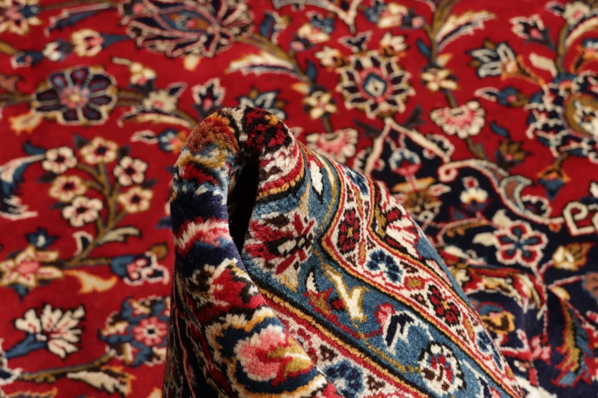Handgeknüpfter Kashan Perserteppich 256 × 353 cm