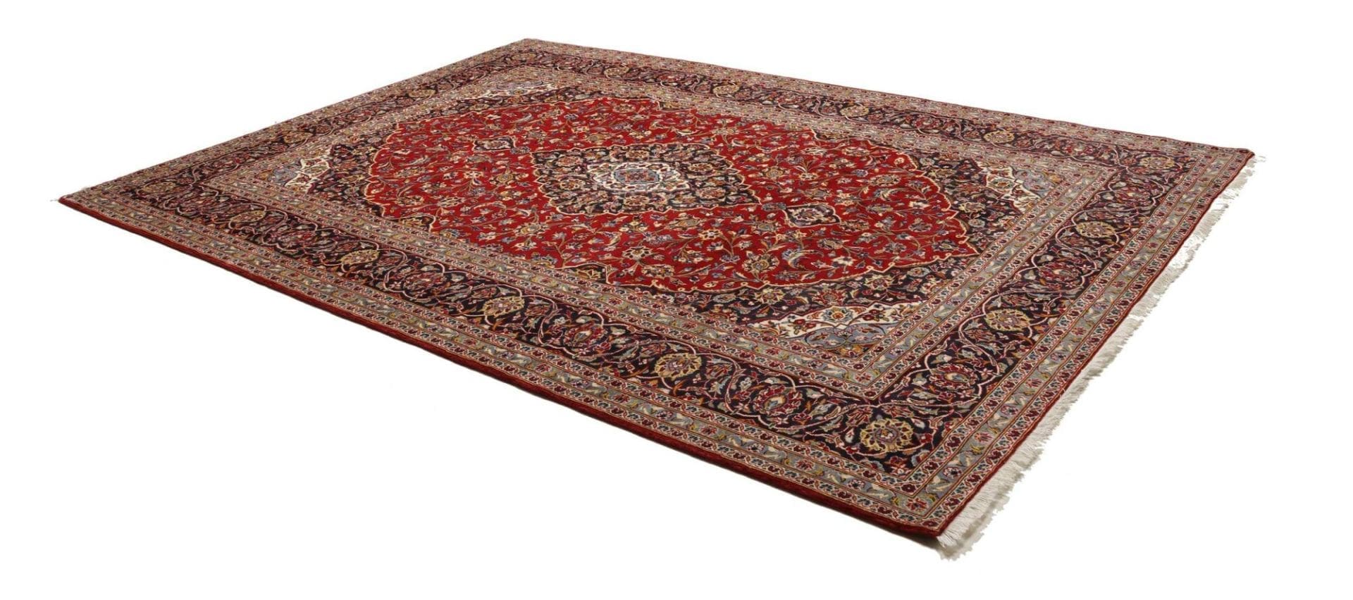 Handgeknüpfter Kashan Perserteppich 255 × 354 cm