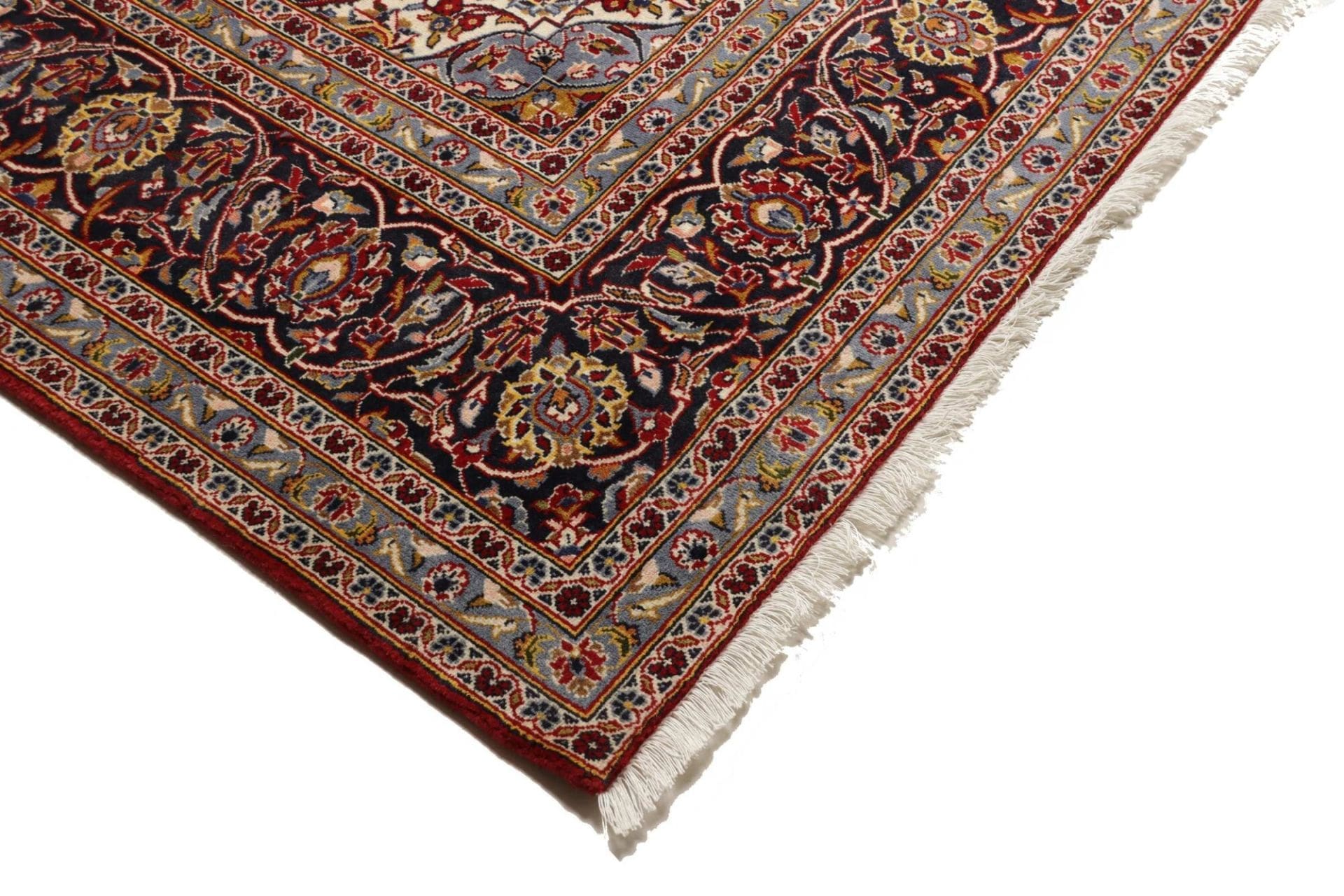 Handgeknüpfter Kashan Perserteppich 255 × 354 cm
