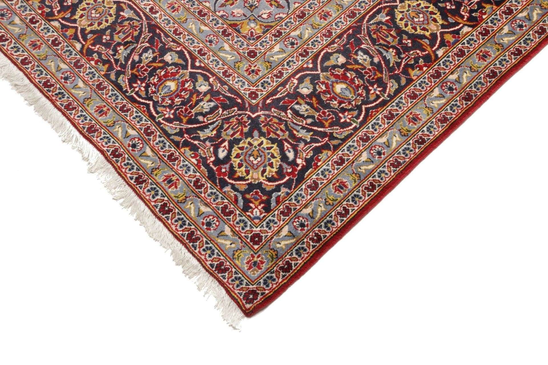 Handgeknüpfter Kashan Perserteppich 255 × 354 cm