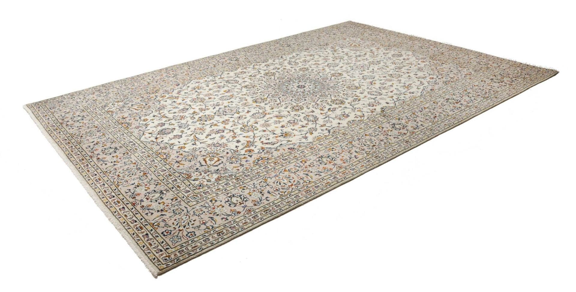 Kashan Perserteppich 243 × 357 cm aus Wolle, handgeknüpft