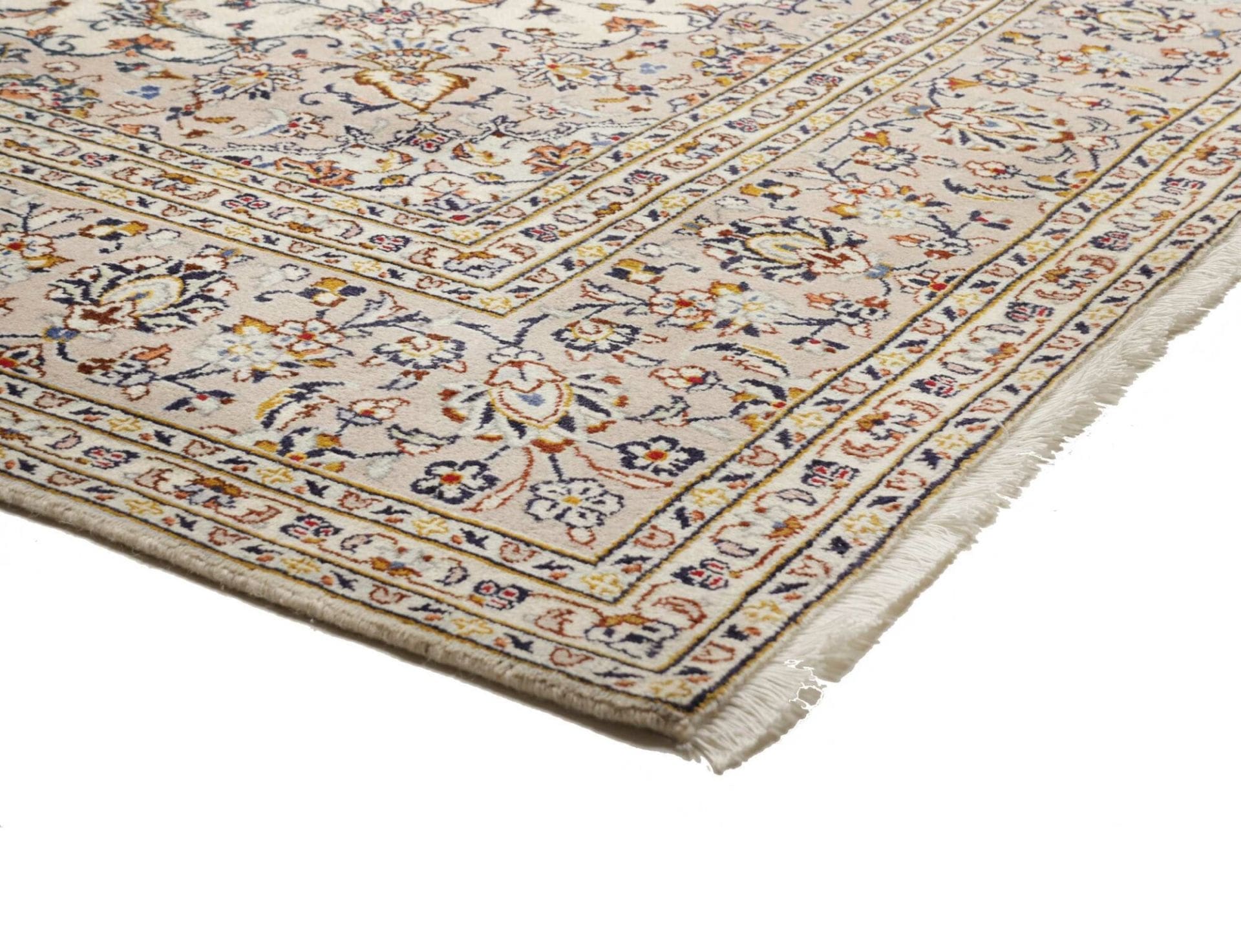 Kashan Perserteppich 243 × 357 cm aus Wolle, handgeknüpft