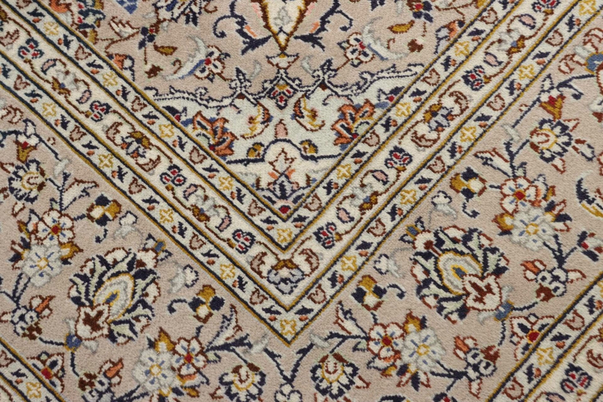 Kashan Perserteppich 243 × 357 cm aus Wolle, handgeknüpft