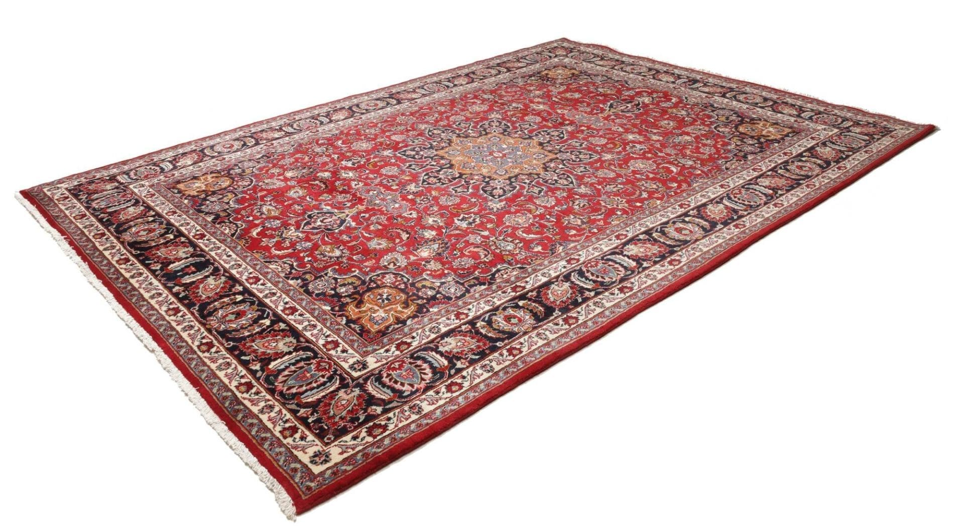 Mashhad Perserteppich 247 × 340 cm aus Wolle, handgeknüpft