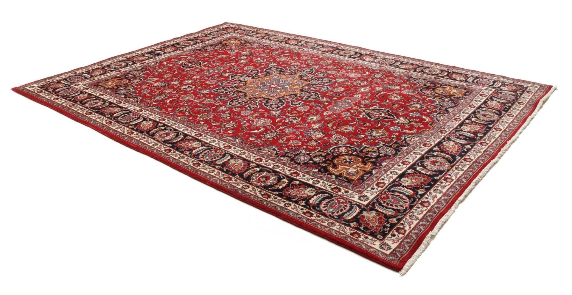 Mashhad Perserteppich 247 × 340 cm aus Wolle, handgeknüpft