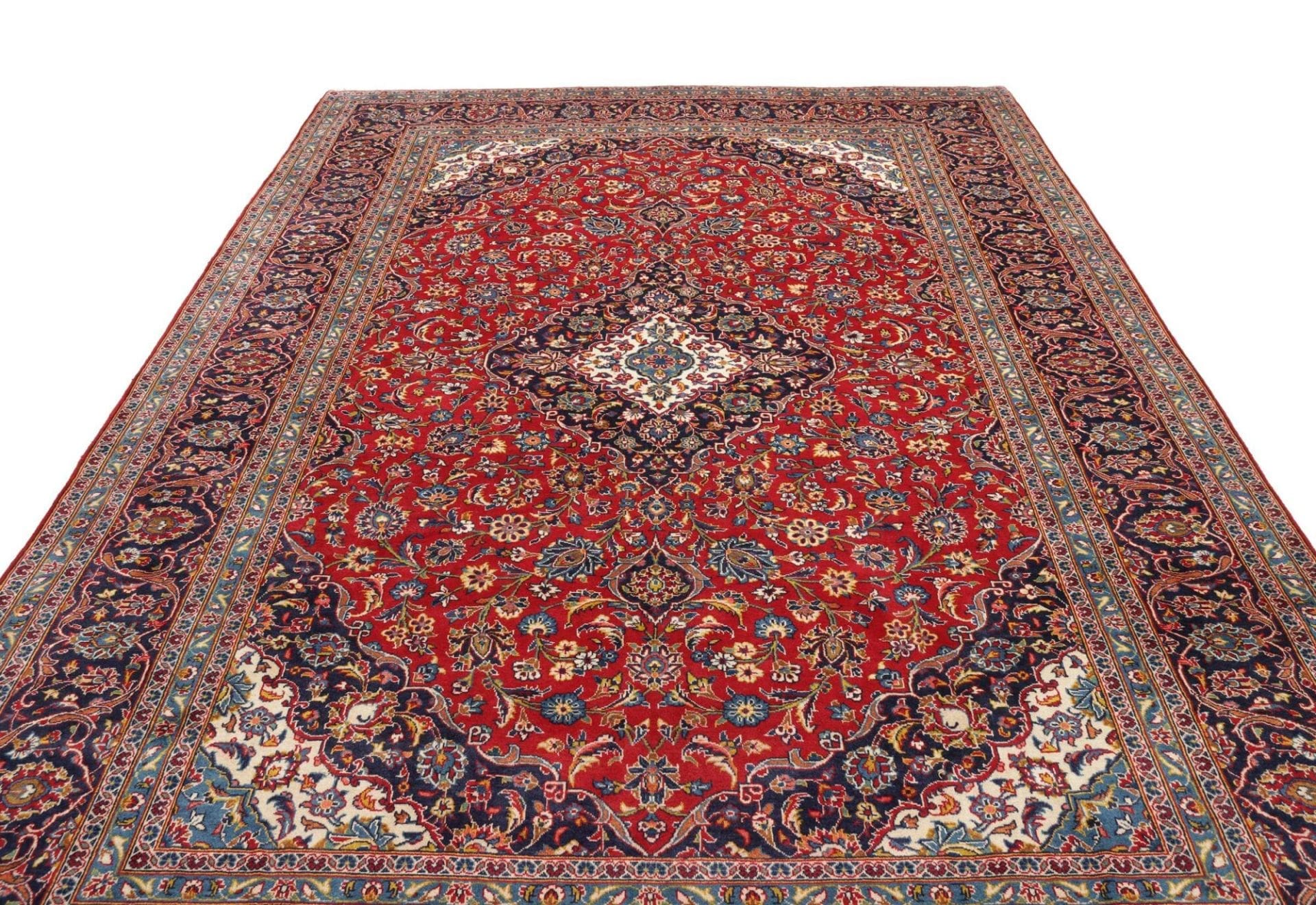 Kashan Perserteppich aus Iran, 253 × 357 cm