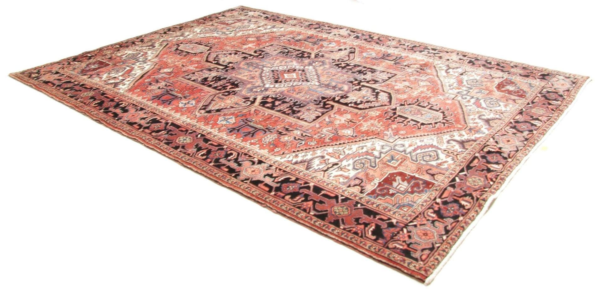 Heriz Perserteppich 257 × 350 cm aus Wolle, handgeknüpft