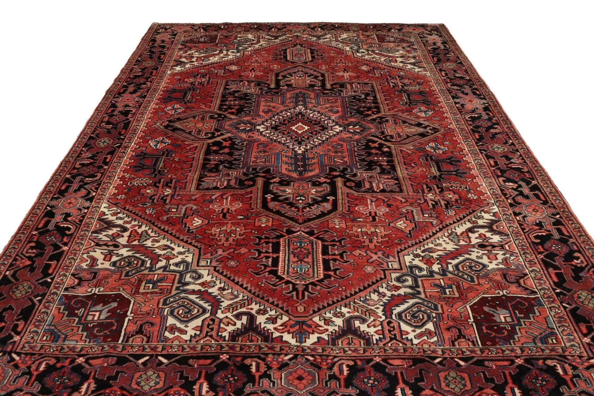 Heriz Perserteppich 257 × 350 cm aus Wolle, handgeknüpft
